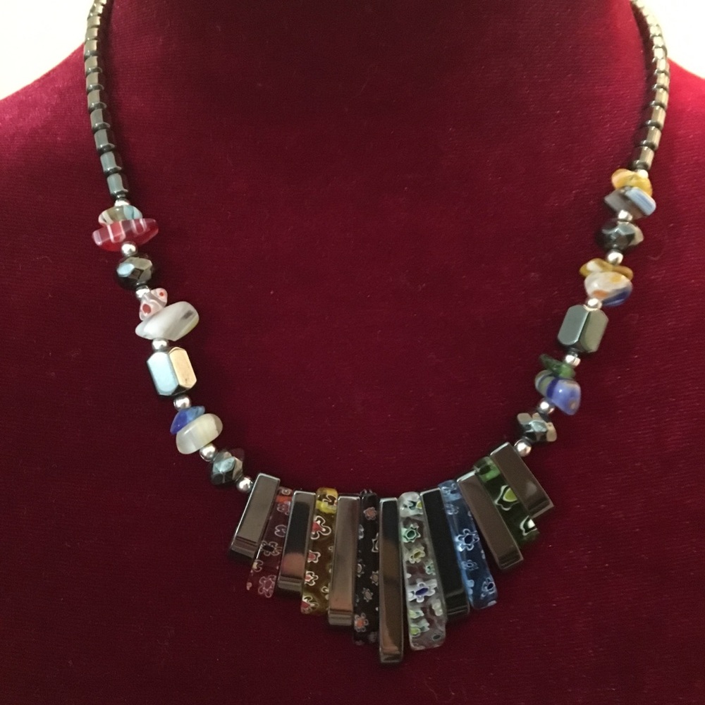 Colorful Bead/Stone Necklace